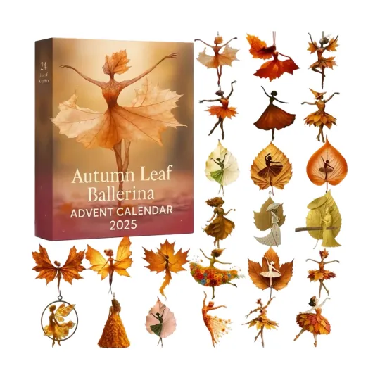 Discover Christmas Countdown Autumn Leaf Baller Advent Calendar – 24 Days 2D Blind Boxes