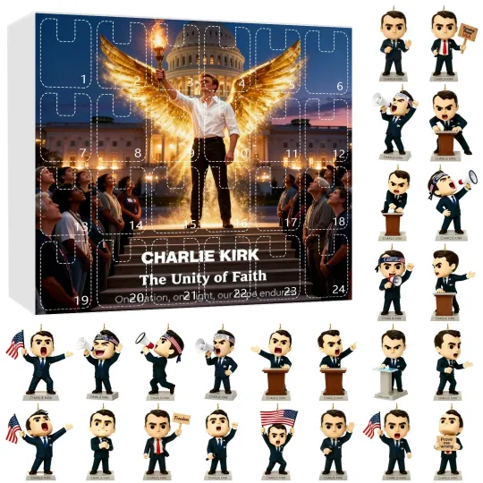 Countdown CHARLIE KIRK THE UNITY OF FAITH Advent Calendar 24 Days 2D Blind Boxes