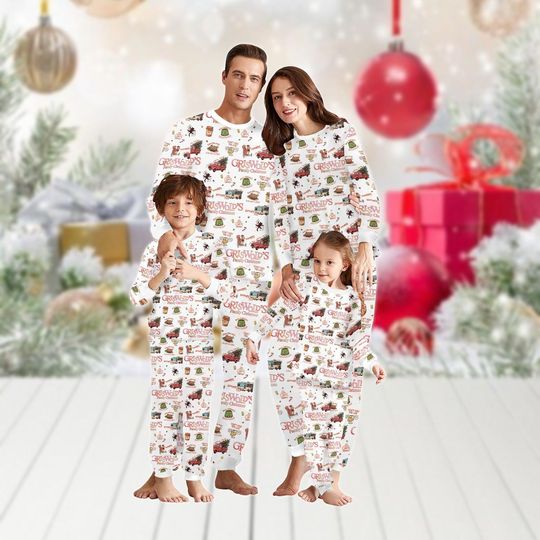 Christmas Griswold Family Matching Pajamas Set, National Lampoons Christmas Vacation Loungewear, Funny Xmas Movie Holiday Pajamas Gifts