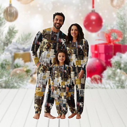 Discover Hamilton Christmas Family Matching Pajamas Set, Broadway Musical Women Pajamas, Retro Theater Holiday Pajamas, Hamilton Fans Gifts