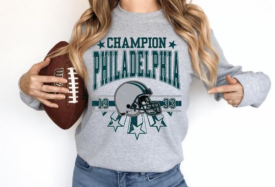 Discover Retro Philadelphia Football Sweatshirt, Philly Champion Sweatshirt, Sundays BirdsSweatshirt