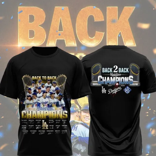 Discover HOT HOT ! Los Angeles Dodgers World Series Champions Back To Back 2024-2025 Gift