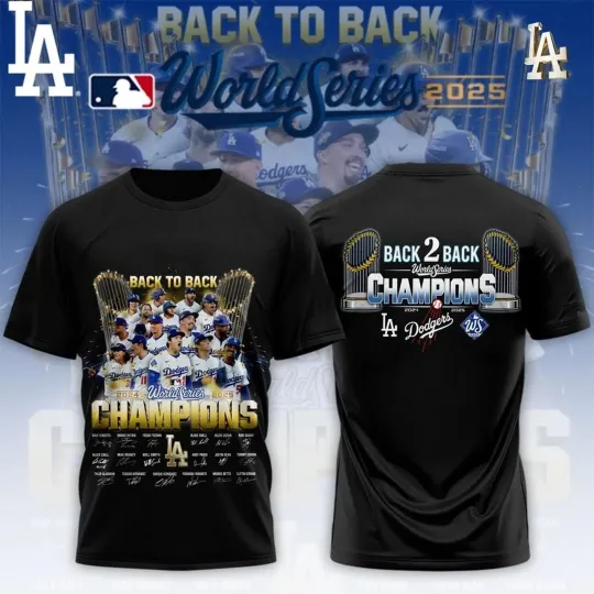 FASTSHIP! Los Angeles Dodgers World Series Champions Back To Back 2024-2025 Gift