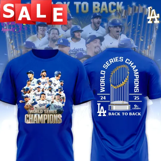 Los Angeles Dodgers Back-To-Back World Series Champions 2024 - 2025 Shirt