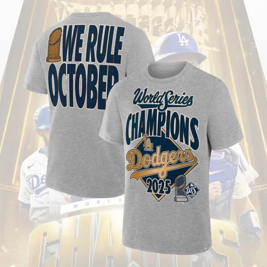 Discover LA Dodgers World Series Champions Back To Back 2024-2025 T-Shirt FAST SHIP
