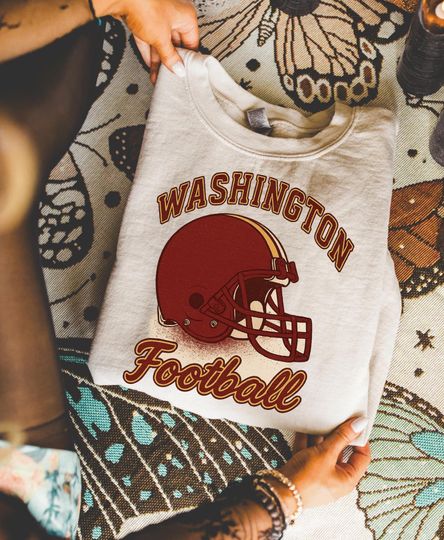 Discover Cozy Washington Retro Football Sweatshirt, Vintage Distressed Game Day Tee