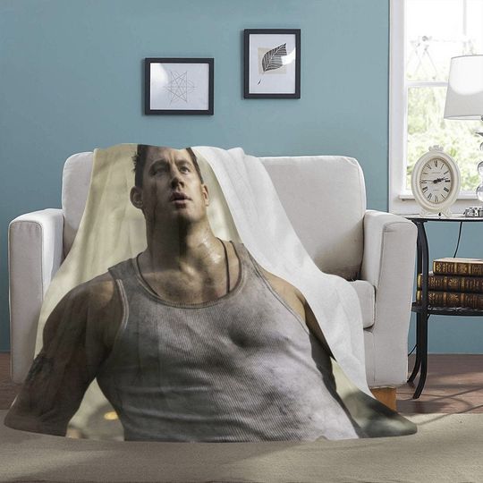 Discover Channing Tatum Fleece Throw Blanket for Travel and Gift Giving