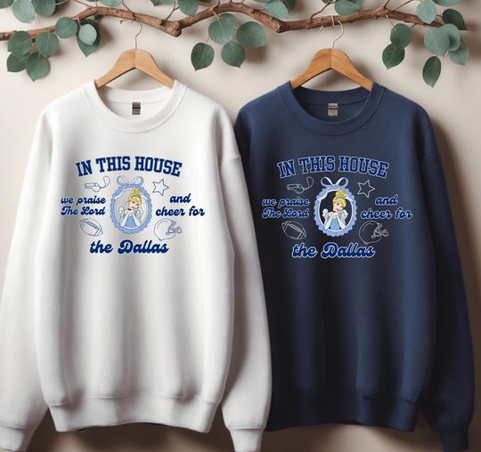 Discover Dallas Football Princess Kids Sweatshirt, Cute Cinde Dallas Football Sweatshirt