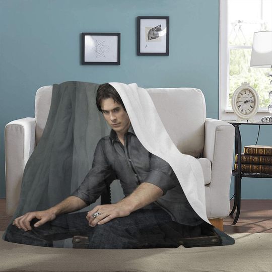 Discover Ian Somerhalder Fleece Travel Blanket for Birthday and Valentine Gifts