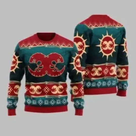 Discover 2025 Christmas Warhammer Hive Fleet Behemoth Iconic Ugly Christmas Sweater