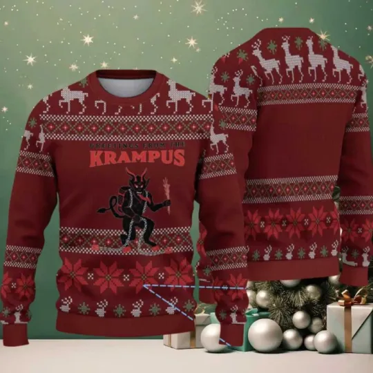 Discover Greetings From The Krampus Ugly Christmas Sweater