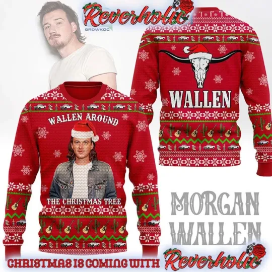 Wallen Western Around The Christmas Tree Christmas Ugly Sweater