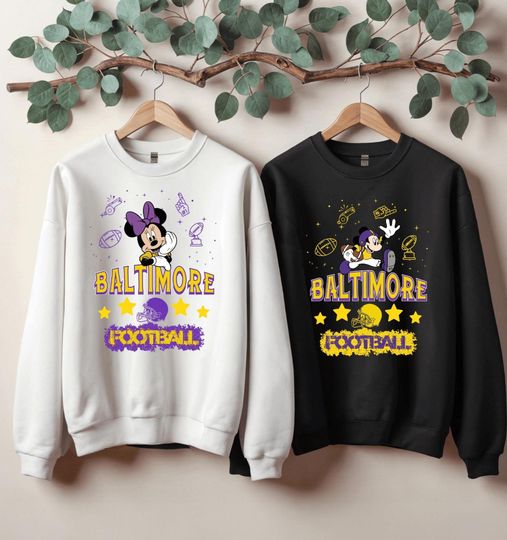 Discover Baltimore Football Family Matching Shirt and Sweatshirt