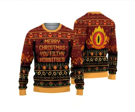 Discover Merry Christmas You Filthy Hobbitses Ugly Christmas Sweater