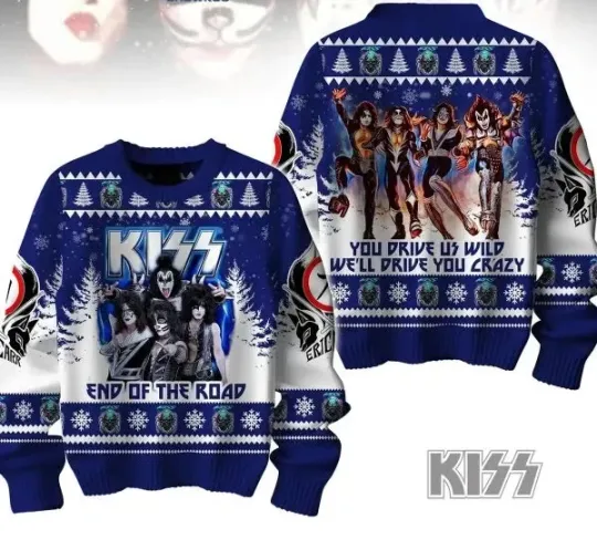 Discover Ace Frehley Christmas End Of The Road Ugly Sweater