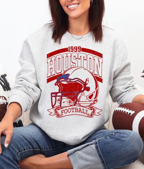 Discover Houston Football Shirt and Sweatshirt, Vintage Game Day Houston