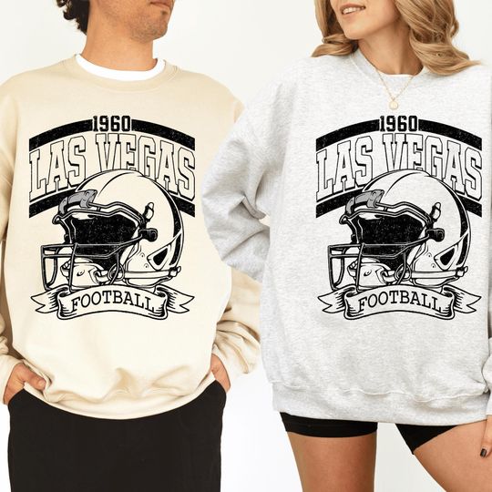 Discover Las Vegas Football Sweatshirt, Vintage Game Day, Retro Las Vegas Sports Fan Hoodie