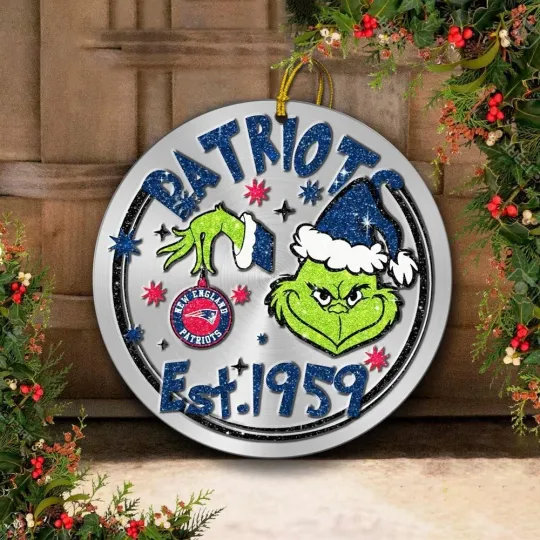 Discover New England Football Patriotss Team Christmas Ceramic Ornament Gift