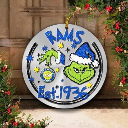 Discover Los Angeles Football Ramss Team Christmas Ceramic Ornament Gift