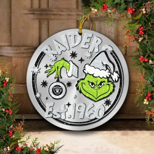 Discover Las Vegas Football Raiderss Team Christmas Ceramic Ornament Gift