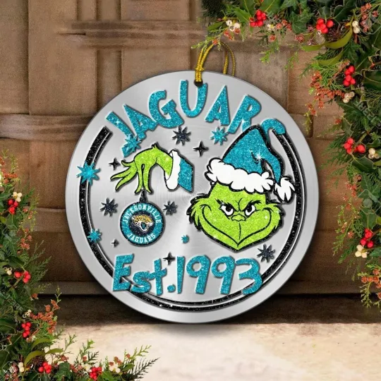 Discover Jacksonville Football Jaguarss Team Christmas Ceramic Ornament Gift