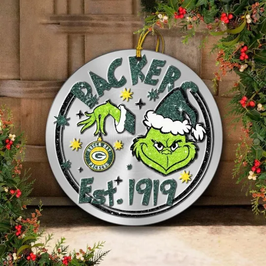 Discover Green Bay Football Packerss Team Christmas Ceramic Ornament Gift