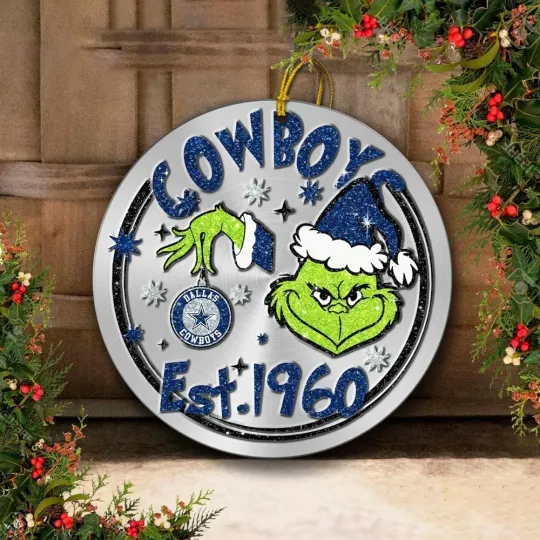 Discover Dallas Football Cowboyss Team Christmas Ceramic Ornament Gift Decor