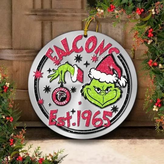 Discover Atlanta Football Falconss Team Christmas Ceramic Ornament Fan Gift
