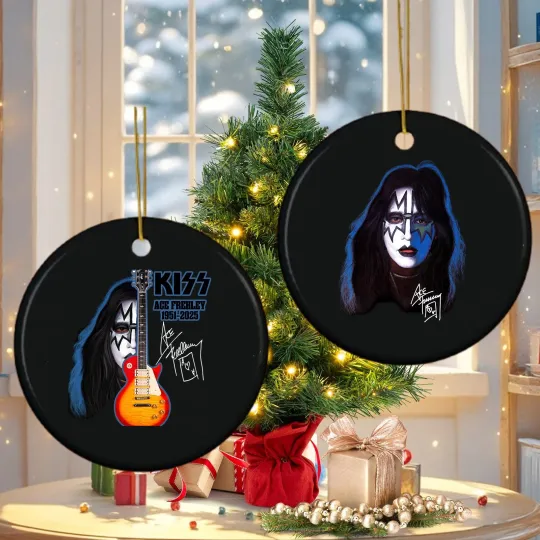 Discover Ace Frehley Legendary 1951-2025 Memories  Ornament - 2 Side