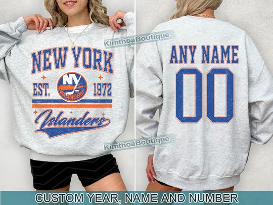 Discover New York Islanders Sweatshirt | New York Islanders Merch | Vintage New York Hockey shirt | Personalized New York hockey tee | Hockey Gift