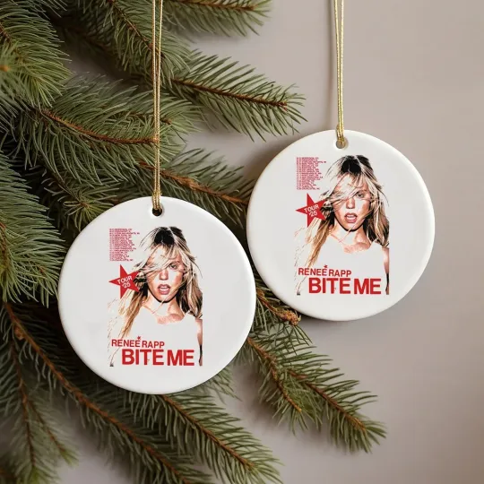 Discover Renee rapp bite me tour 2025 Ornament - 2 Side