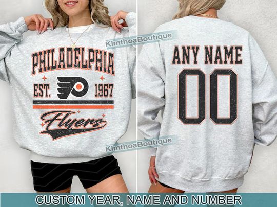 Discover Philadelphia Flyers Sweatshirt | Philadelphia Flyers Merch | Vintage Philadelphia Hockey shirt | Personalized Philadelphia hockey tee | Gift