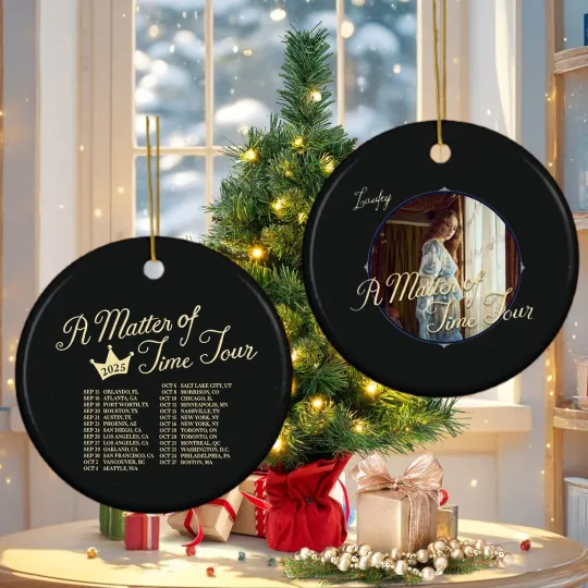 Laufey A Matter of Time Tour 2025 Ornament - 2 Side