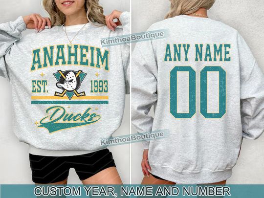 Anaheim Ducks Sweatshirt | Anaheim Ducks Merch | Vintage Anaheim Hockey shirt | Personalized Anaheim hockey tee | Hockey Gift