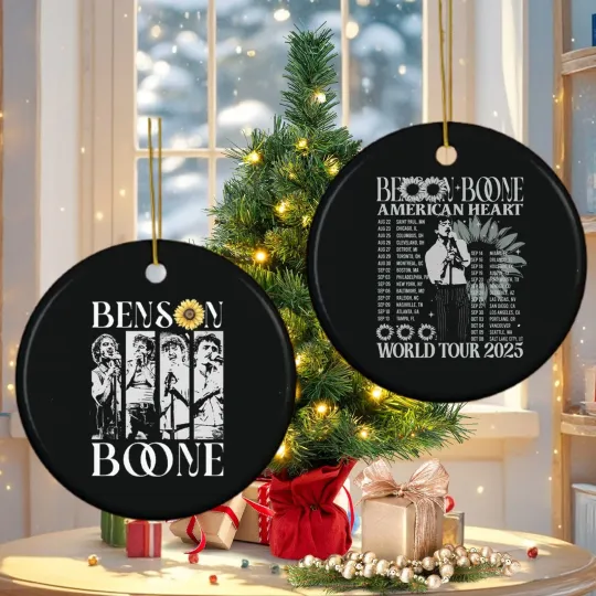 Discover Benson Boone 2025 Ornament - 2 Side