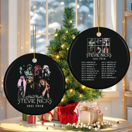 Discover Stevie Nicks 2025 Tour  Ornament - 2 Side