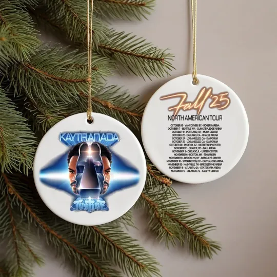 Discover Kaytranada Justice Fall 2025 Tour  Ornament - 2 Side