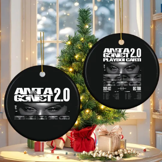 Discover Playboi Carti Antagonist 2.0 Tour 2025  Ornament - 2 Side
