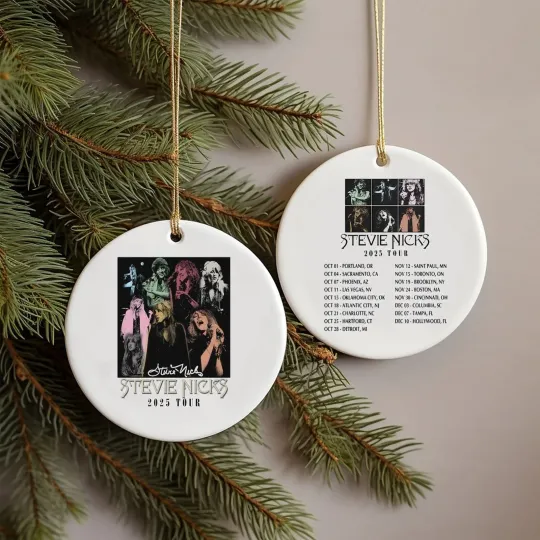 Discover Stevie Nicks 2025 Tour Ornament - 2 Side