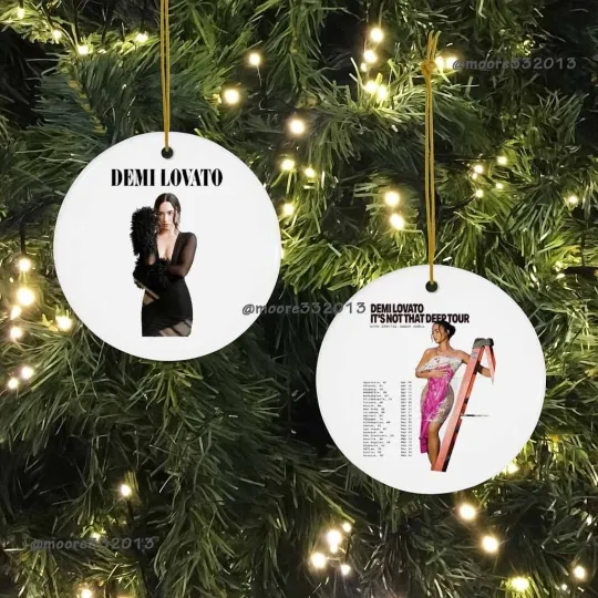 Discover Demi Lovato It's Not That Deep Tour Ornament – 2025 Concert Holiday Keepsake