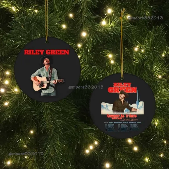 Riley Green Tour 2026 Ornament, Country Music Christmas Tree Keepsake