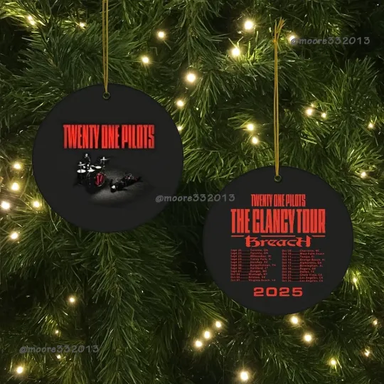 Discover Pilotss band 2025 Tour Ornament Music Fan Holiday Keepsake