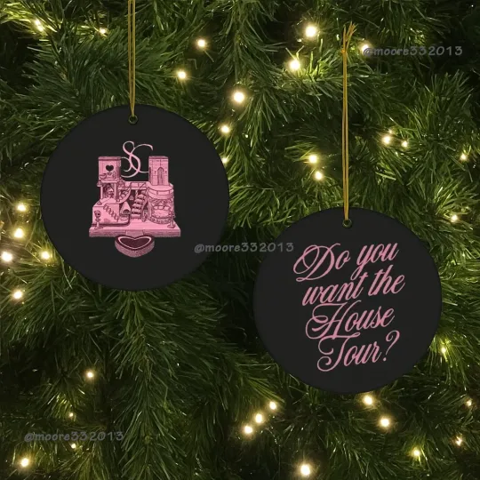 Discover Sabrina Carpenter House Tour 2025 Ornament Pop Music Concert Keepsake