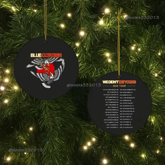 Discover Blue October We Didn’t Die Young 2025 Ornament Music Tour Keepsake