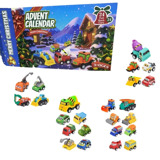 Discover Countdown Engineering Vehicle Advent Calendar – 24 Days of Festive 2D Blind Box