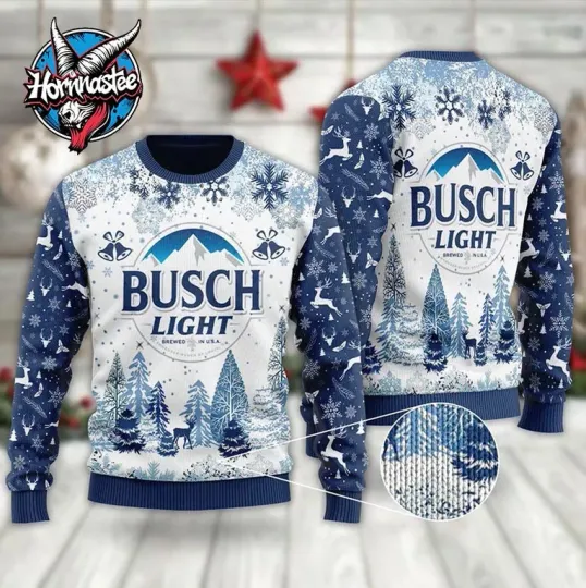 Discover Buusch Light Ugly Christmas Sweater Amazing Gift Funny Ugly Sweater