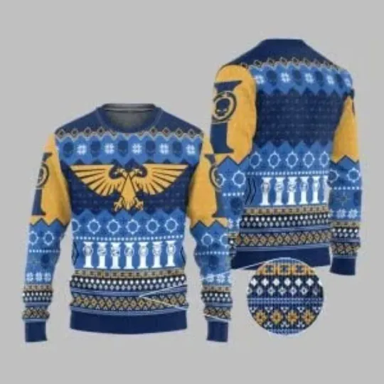 Discover 2025 Christmas Warhammer Imperium Ugly Christmas Sweater