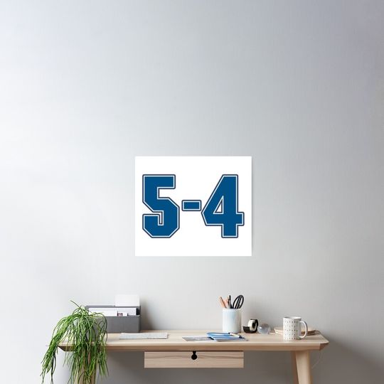 Discover Dodgers 5-4. #4 Poster