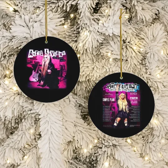 Discover Avril Lavigne Greatest Hits Tour 2025 Ornament Fan Concert Gift
