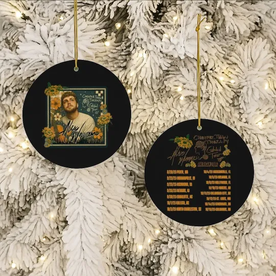 Discover Alex Warren Tour 2025 Cheaper Than Therapy Concert Ornament Gift
